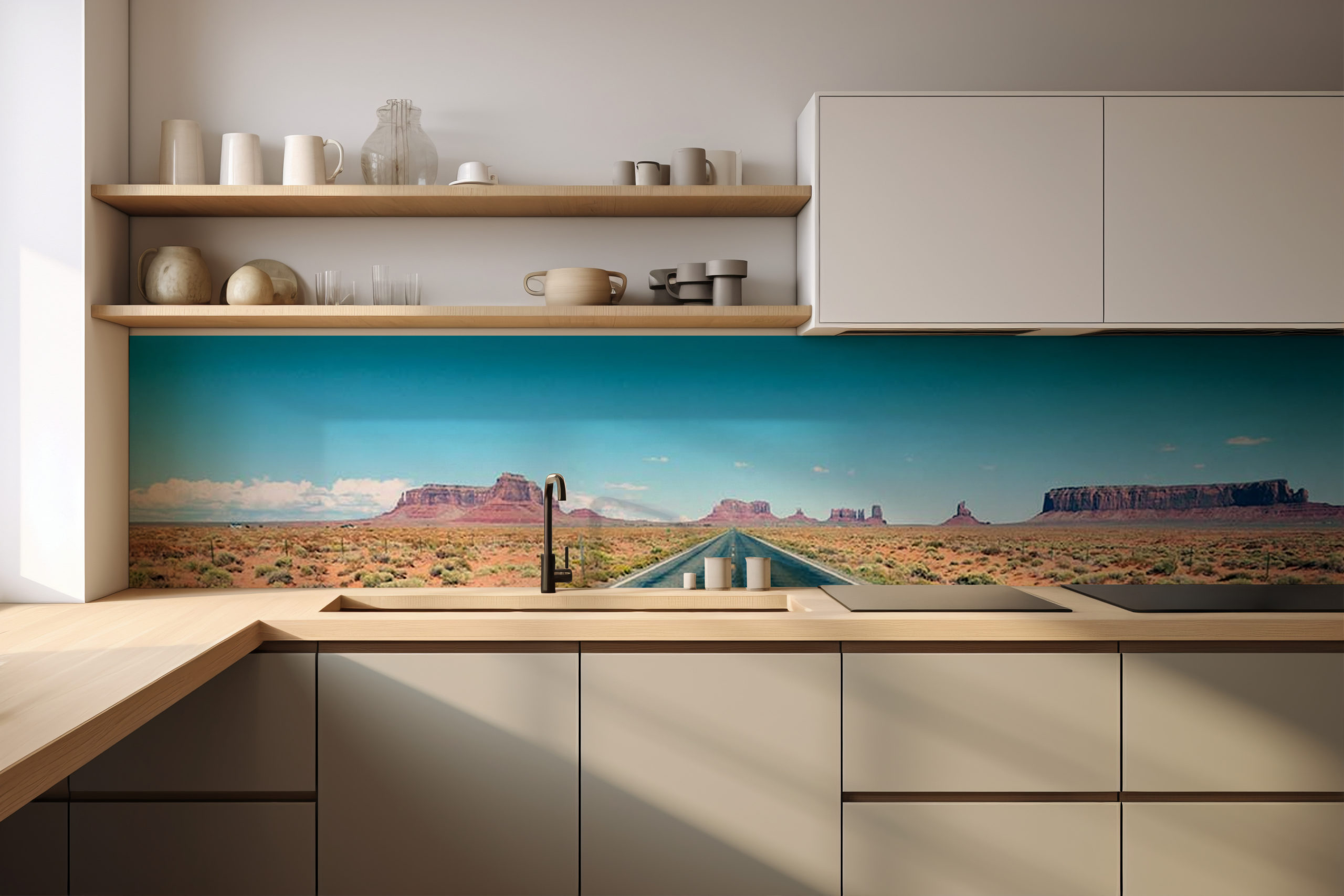 Küchenrückwand Ayers Rock – selbstklebend in Glasoptik