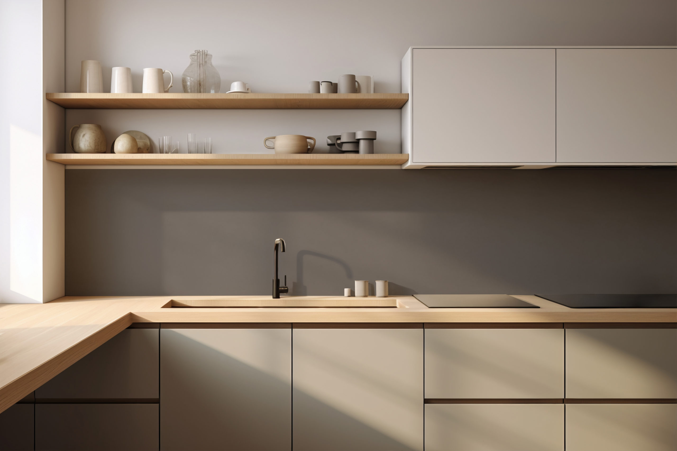 Küchenrückwand Bunt 9007 Aluminiumgrau – selbstklebend in Glasoptik