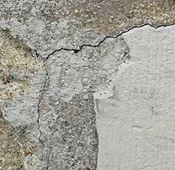 Selbstklebende Küchenrückwand Putzabbruch – Nahaufnahme