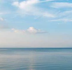 Selbstklebende Küchenrückwand Horizont Meer – Nahaufnahme